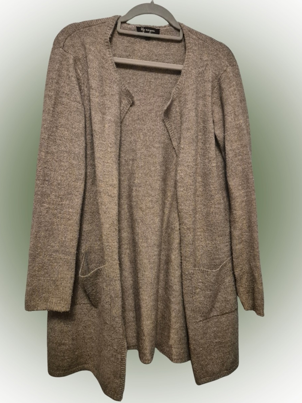 Gray Long Cardigan
